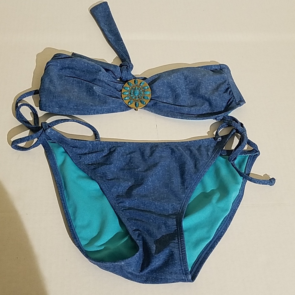 Blue jean color bikini swin suit (L) A62